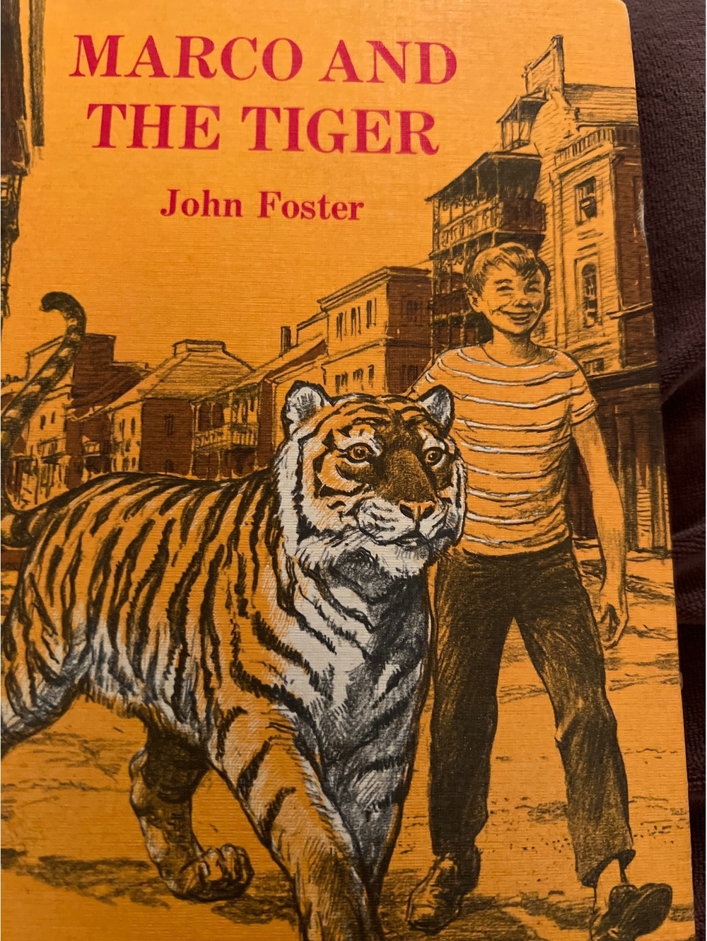 Marco and the Tiger by John Foster - Vintage Children's Book